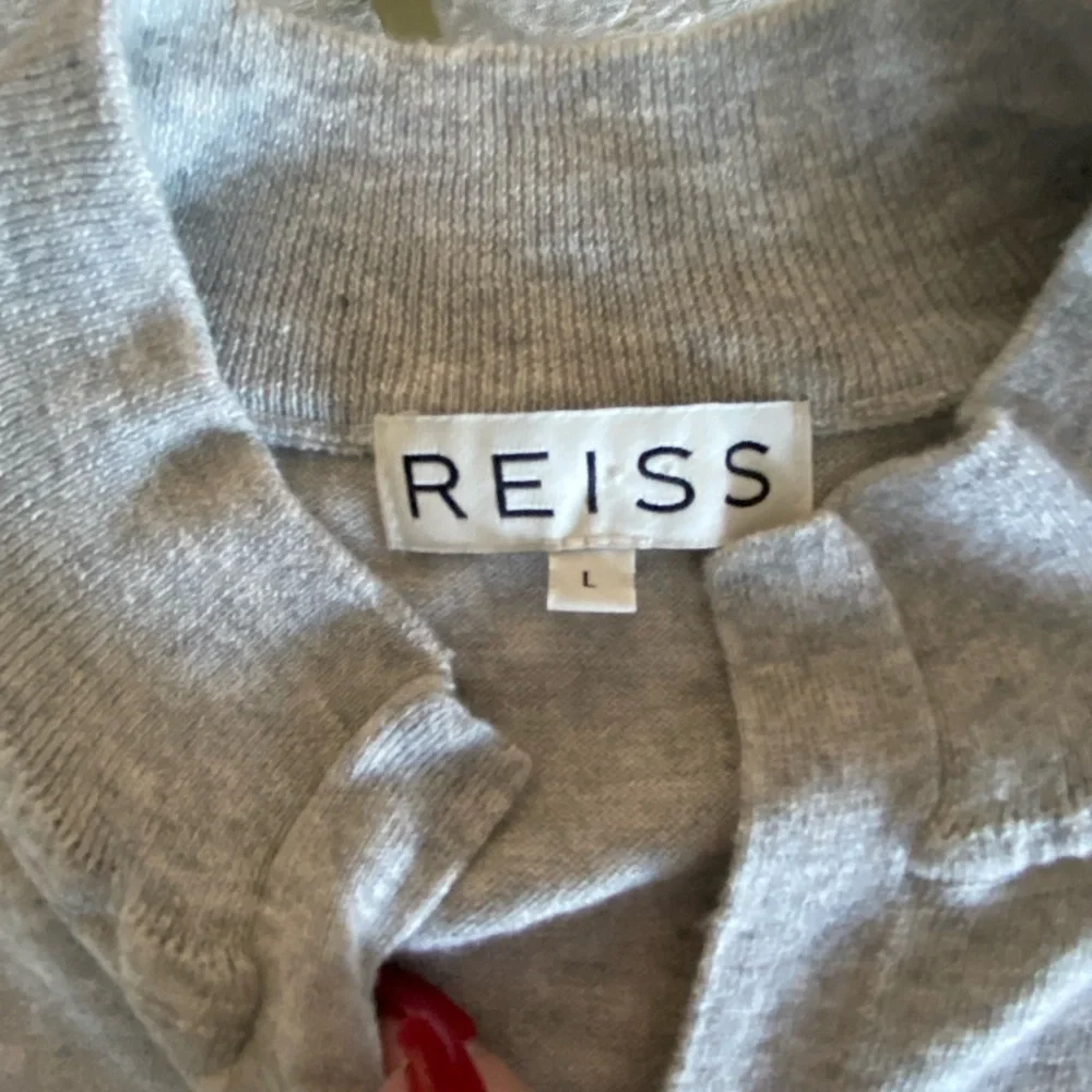 Reiss gray cotton/cashmere sweater, Sz. L